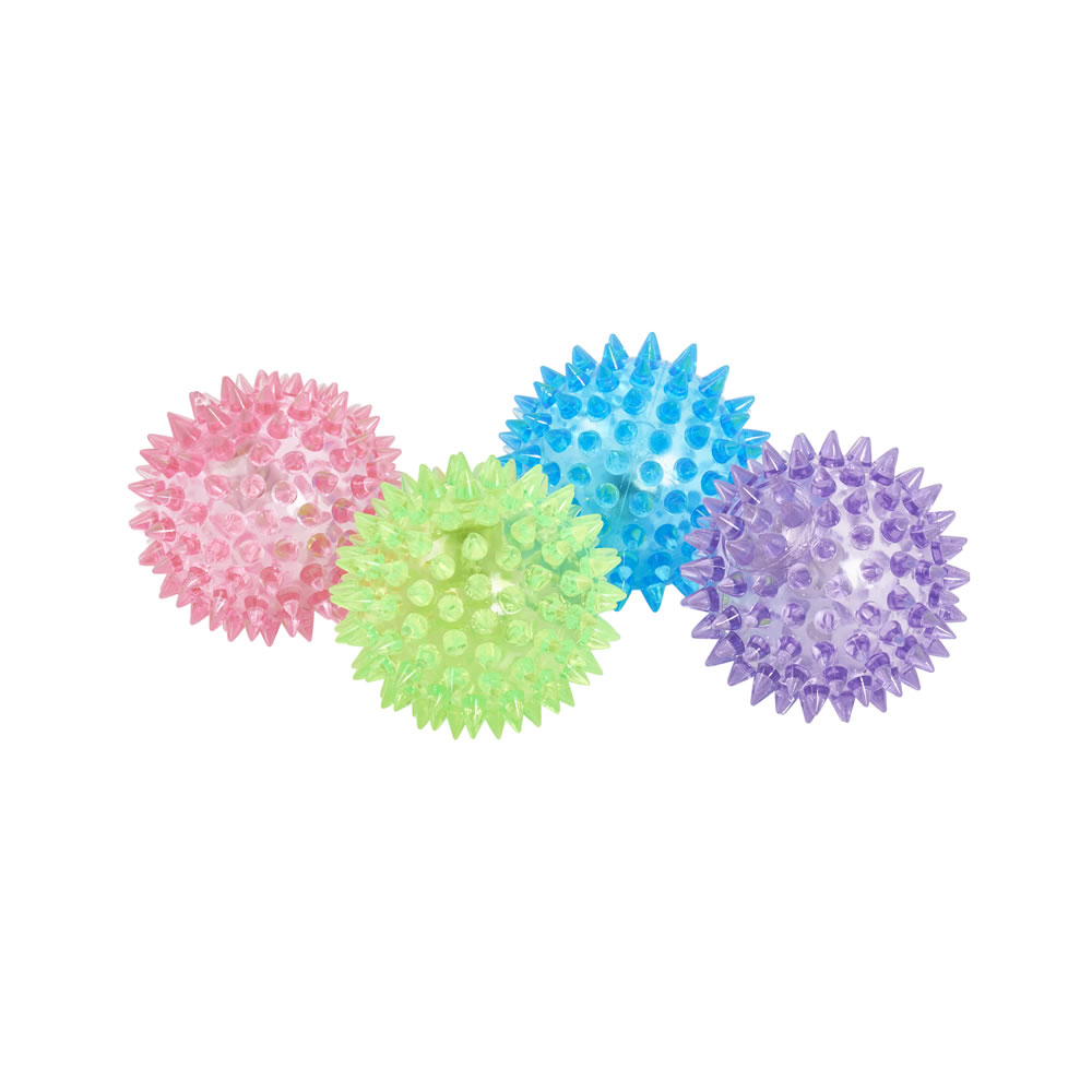 Single Wilko Play Spikey Light Up Ball in Assorted styles Image 2