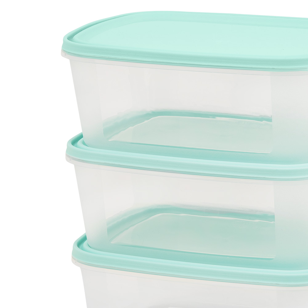 Wham 2L Everyday Food Box and Lid 3 Pack Image 2