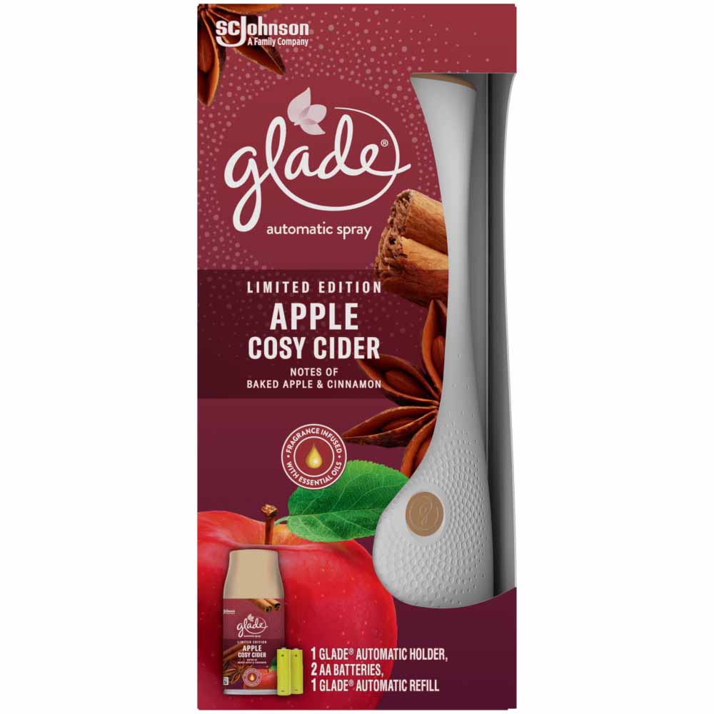 Glade Automatic Holder Apple Cosy Cider Air Freshe Apple Pie Air Freshener 269ml Image 2