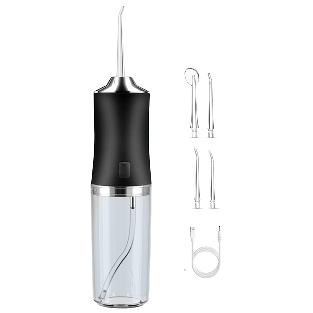 Dyzi Portable Rechargeable Water Flosser with 4 Tips Image 1