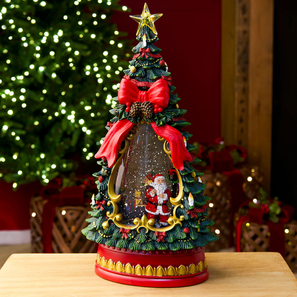 Traditional Tree Glitter Spinner Image 3