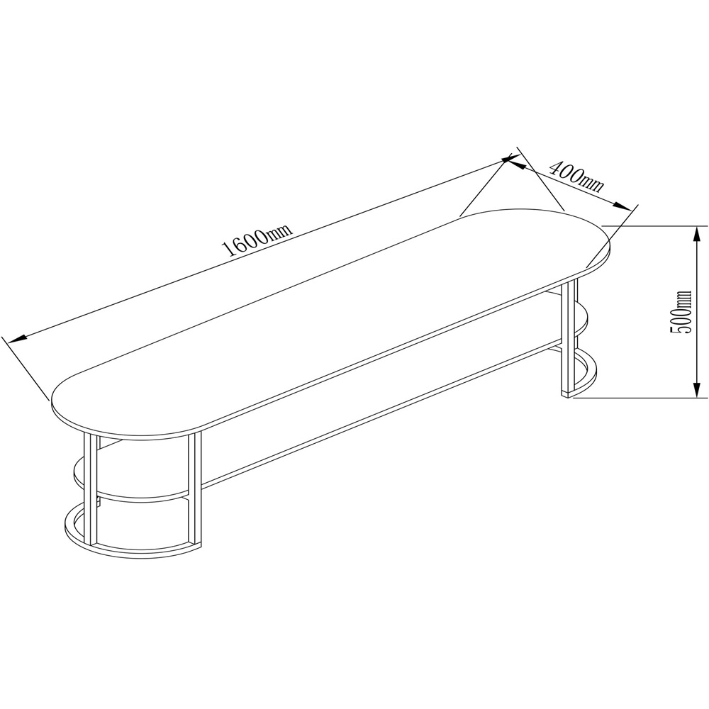 Marseille Light Oak TV Unit Image 6