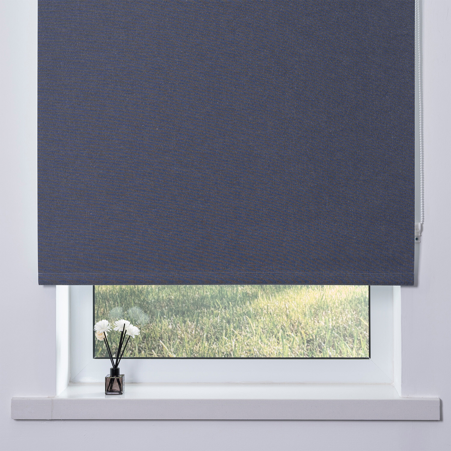 Blackout Textured Blind - Linen Denim / 60cm Image 3