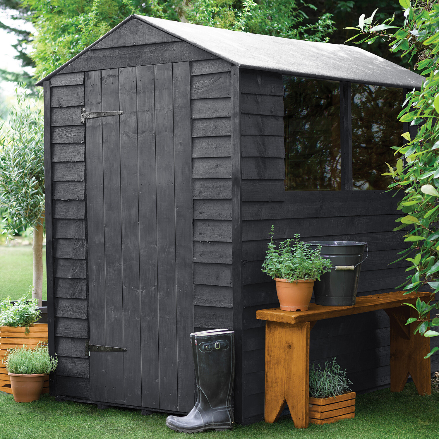 Sadolin Shed and Fence Protection Woodstain - Grey Shadow / 10l Image 4