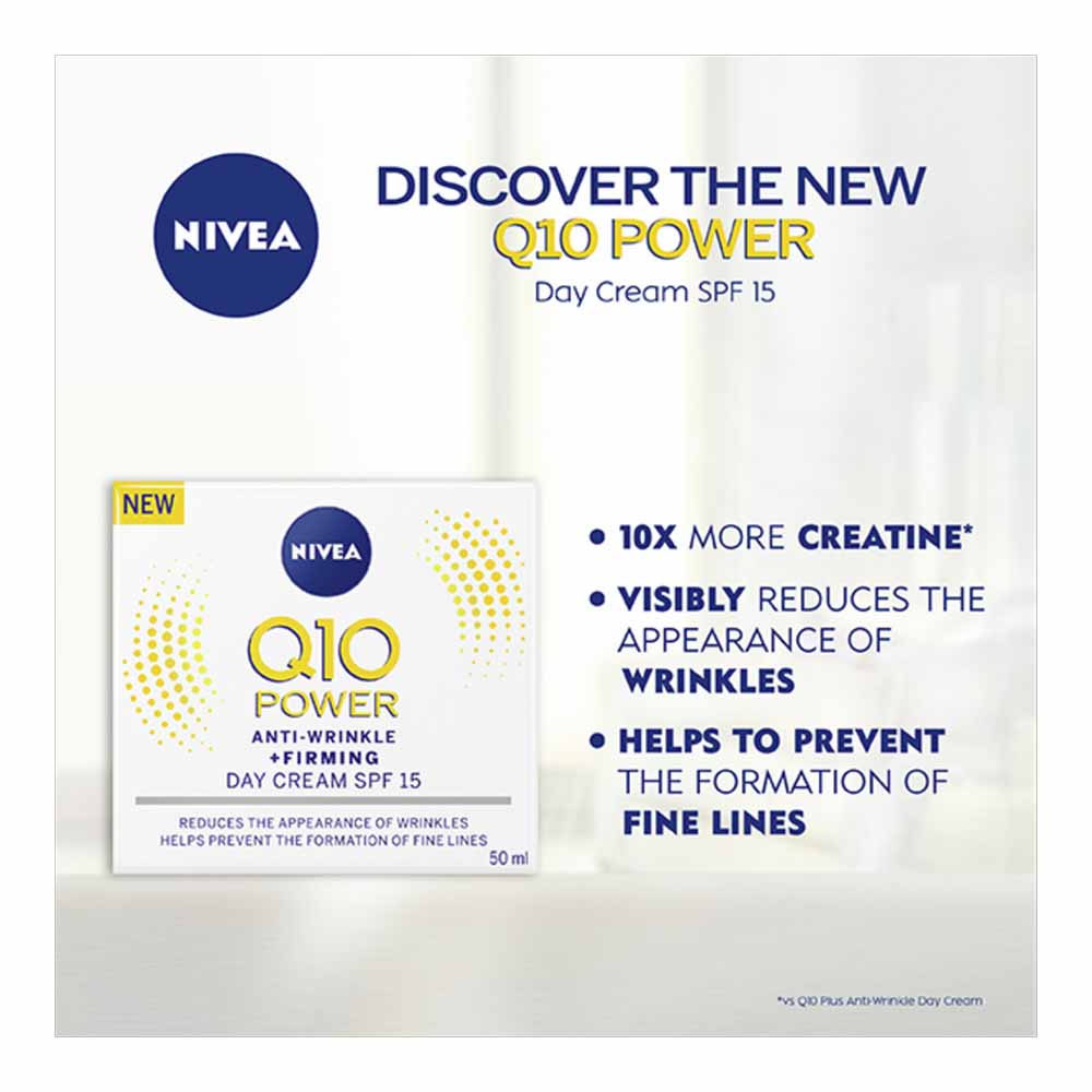Nivea Q10 Power Anti-Wrinkle Day Cream SPF15 50ml Image 2