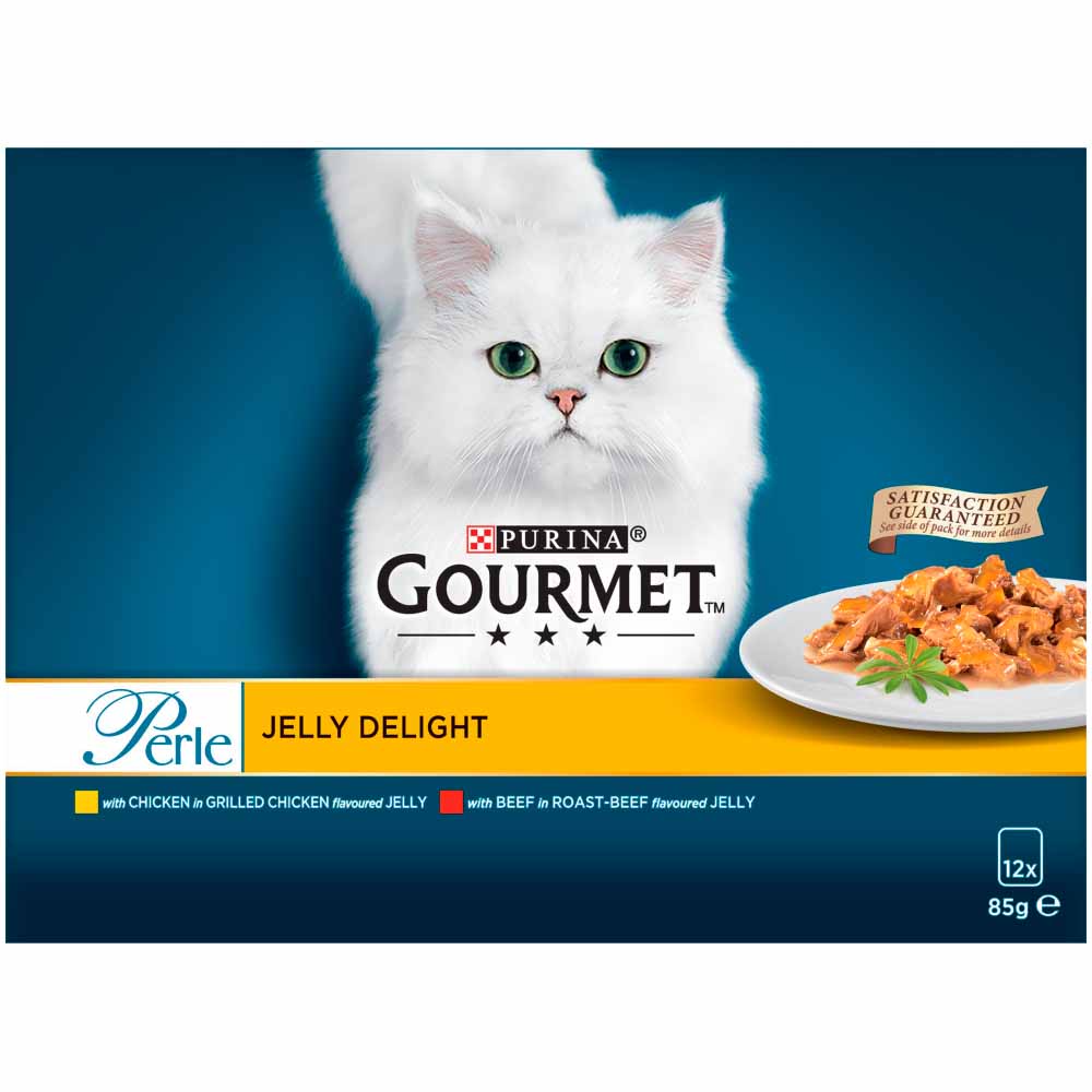 Gourmet Perle Cat Food Jelly Delights 12 x 100g Image 2