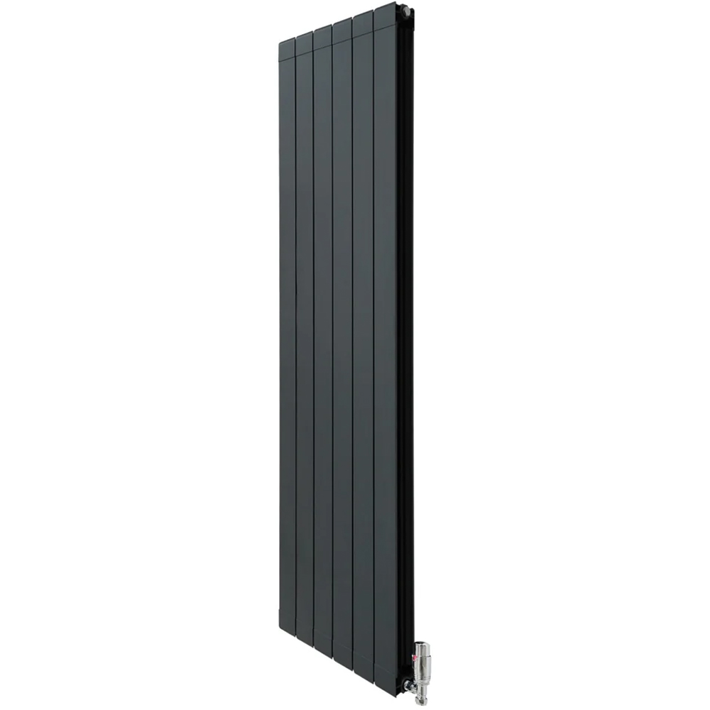 Monster Shop 8783BTU Anthracite Grey Aluminium Radiator with Valves 1800 x 475mm Image 3