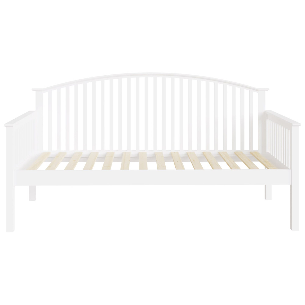 GFW Madrid Single White Wooden Day Bed Image 4