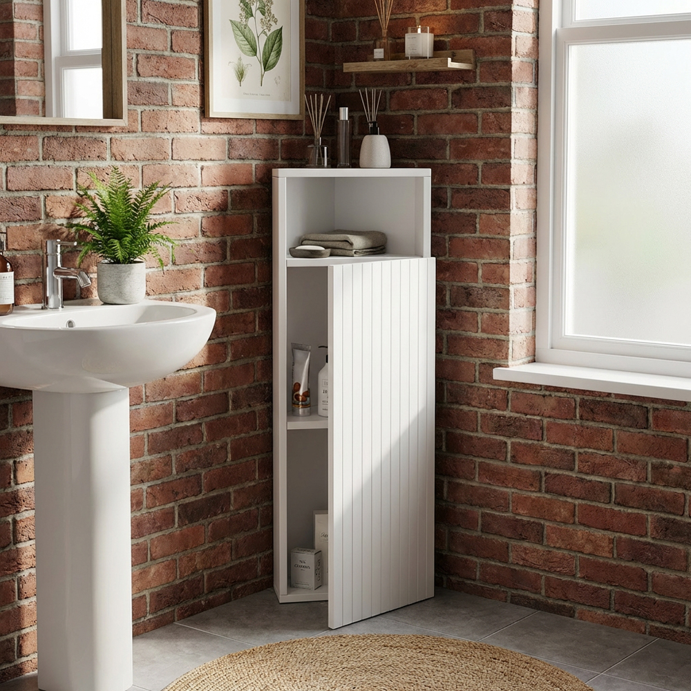 Adeline White Corner Cabinet Image 6