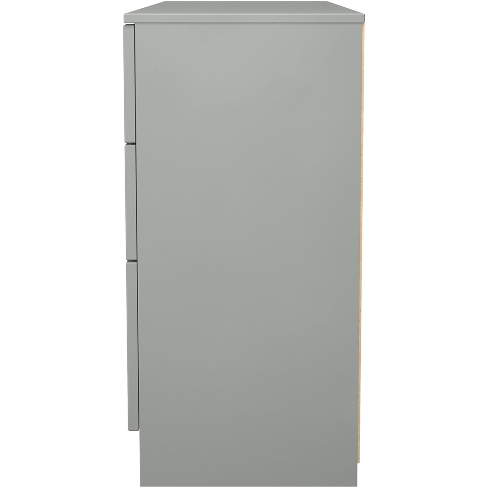 Crowndale Milan 6 Drawer Dusk Grey Kneehole Desk Ready Assembled Image 3