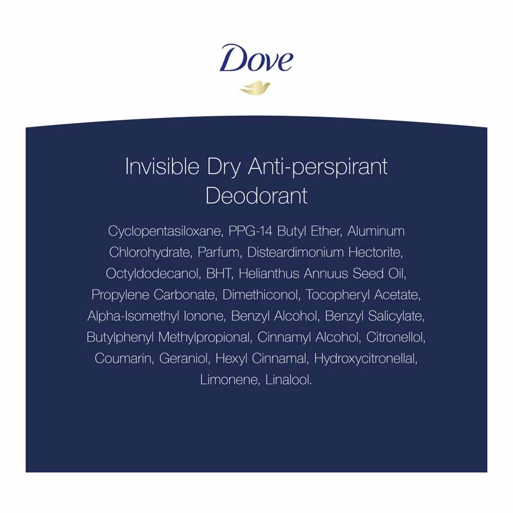 Dove Invisible Anti-Perspirant Spray 250ml Image 4