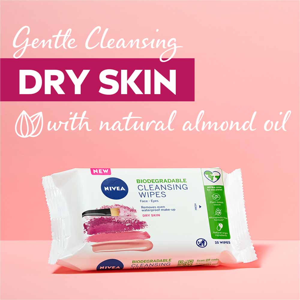 Nivea Dry Skin Cleansing Wipes 25 pcs     Image 3