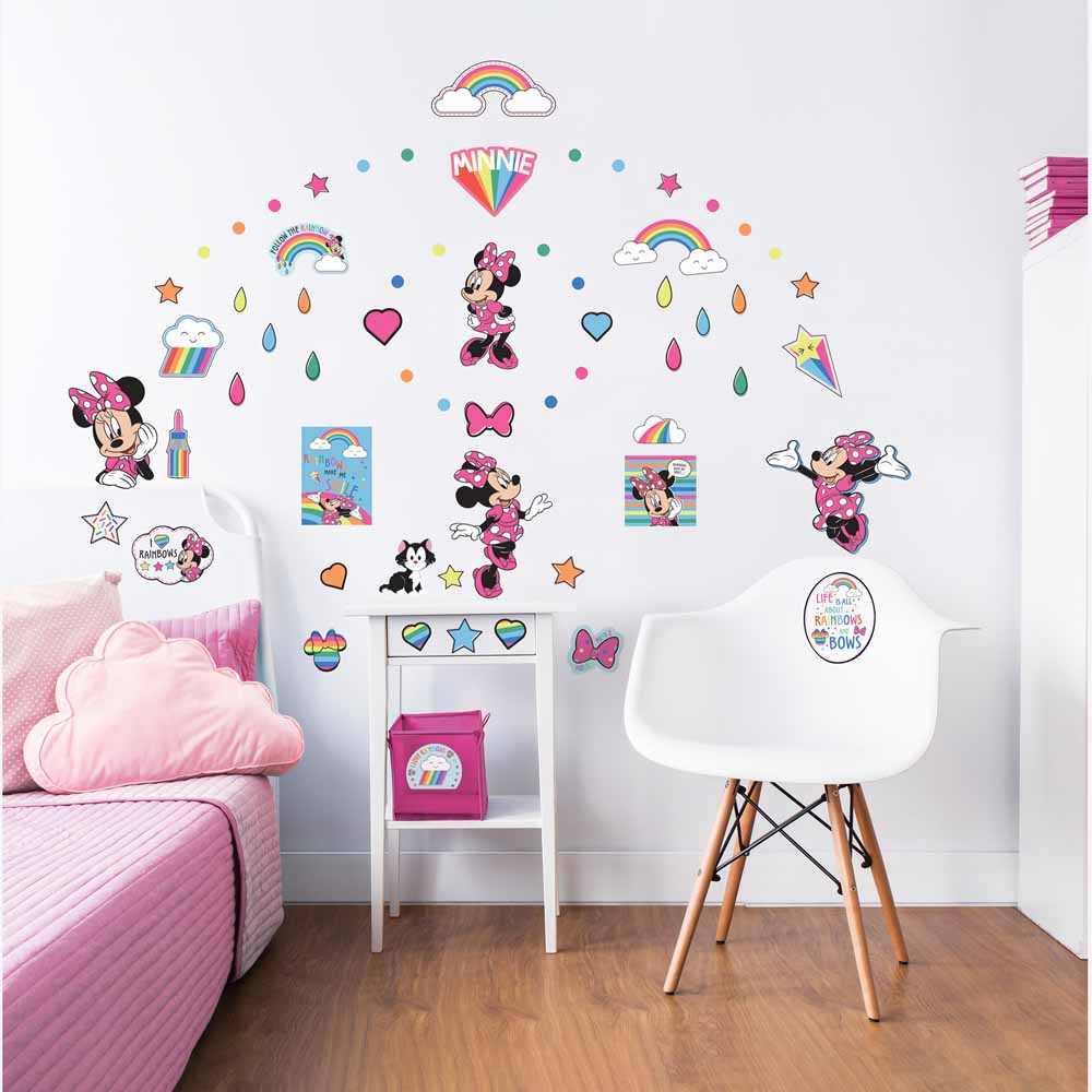 Walltastic Minnie Mouse Wall Stickers Décor Kit 66 Pack Image 1