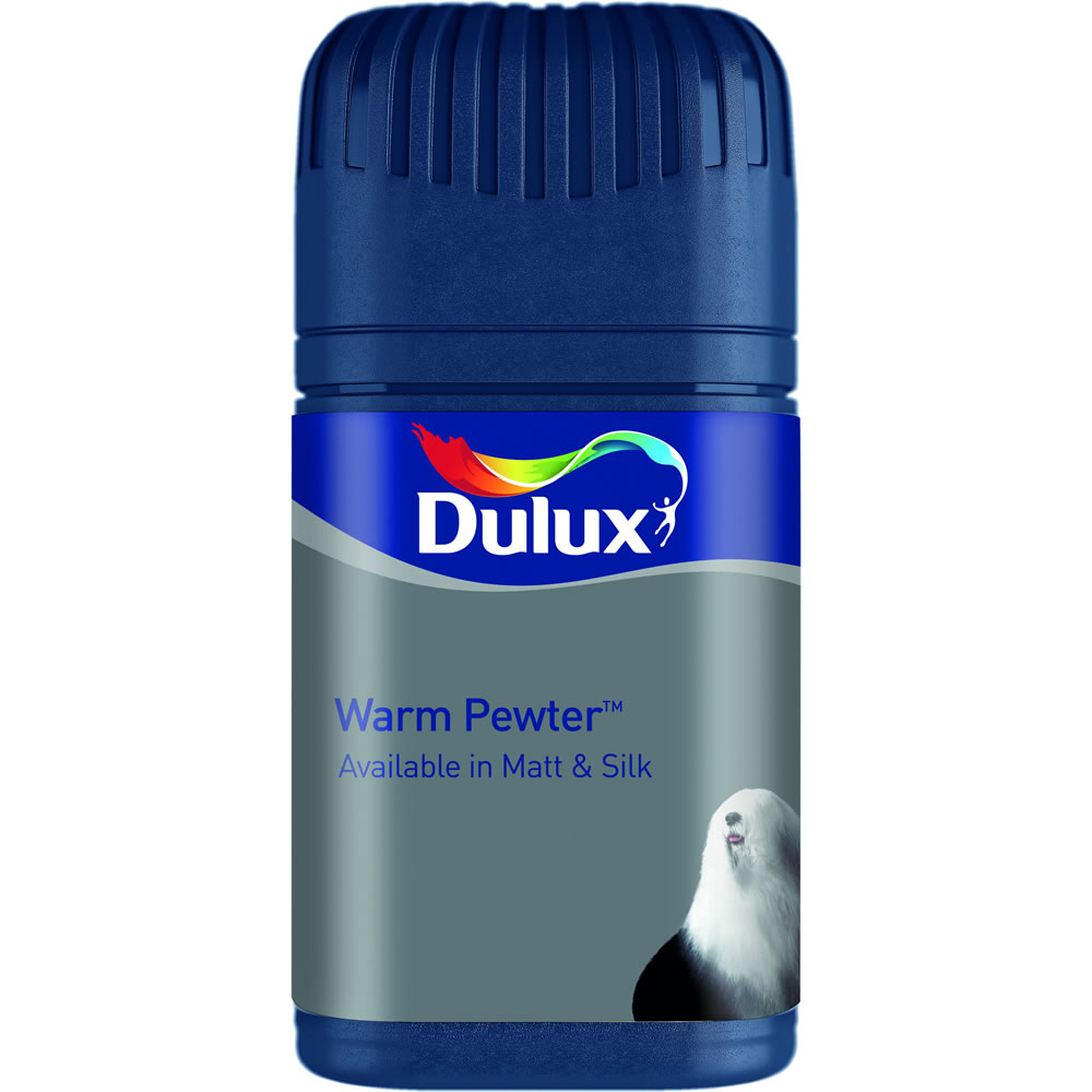 Dulux Matt Emulsion Paint Tester Pot Warm Pewter 50ml Wilko