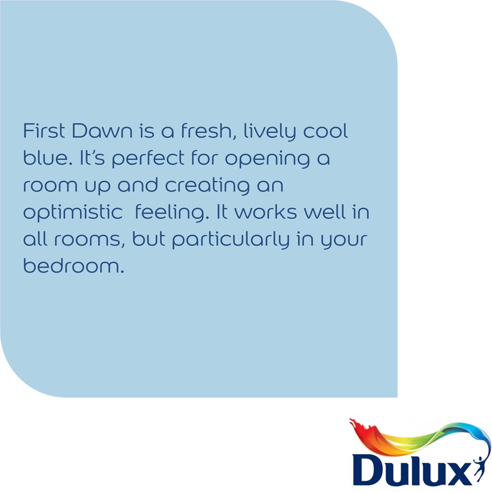 Dulux Walls & Ceilings First Dawn Silk Emulsion Paint 2.5L Image 5