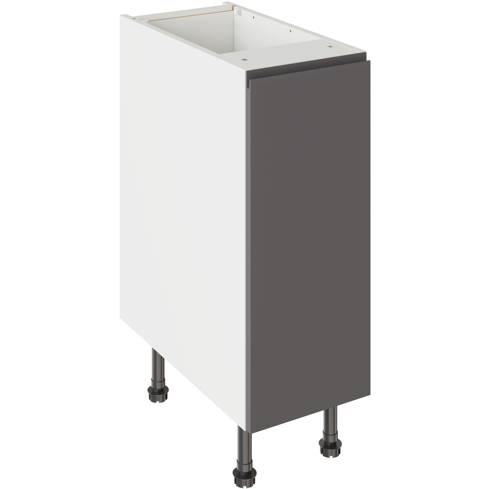 Kitchen Kit J-Pull Gloss Graphite Base Kitchen Cabinet Flatpack 300mm Image 1