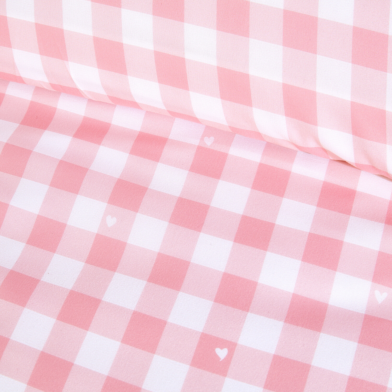 Maisie Check Duvet Set Pink Single Image 4