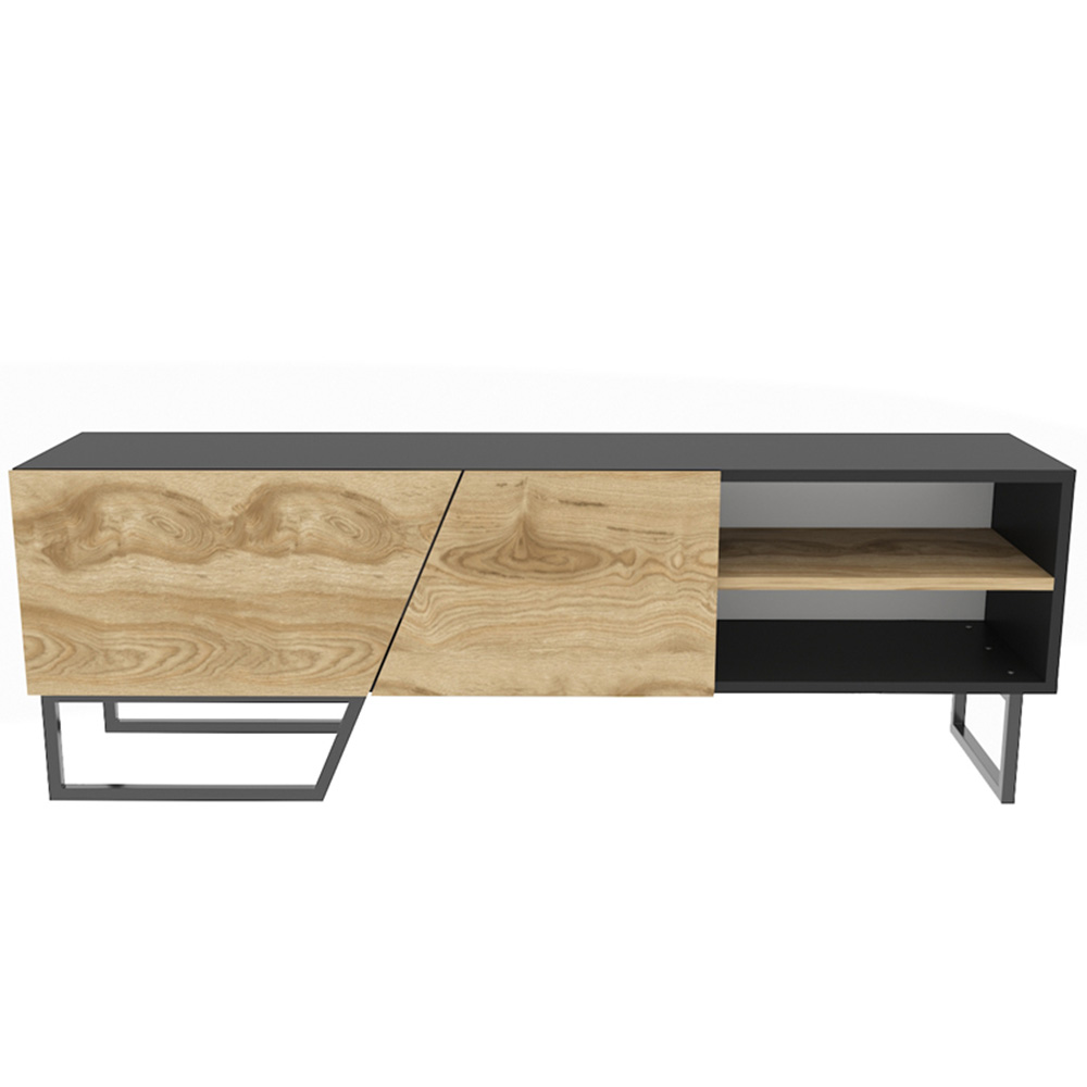 Decorotika Denasse Black and Oud Marble Effect TV Unit Image 2