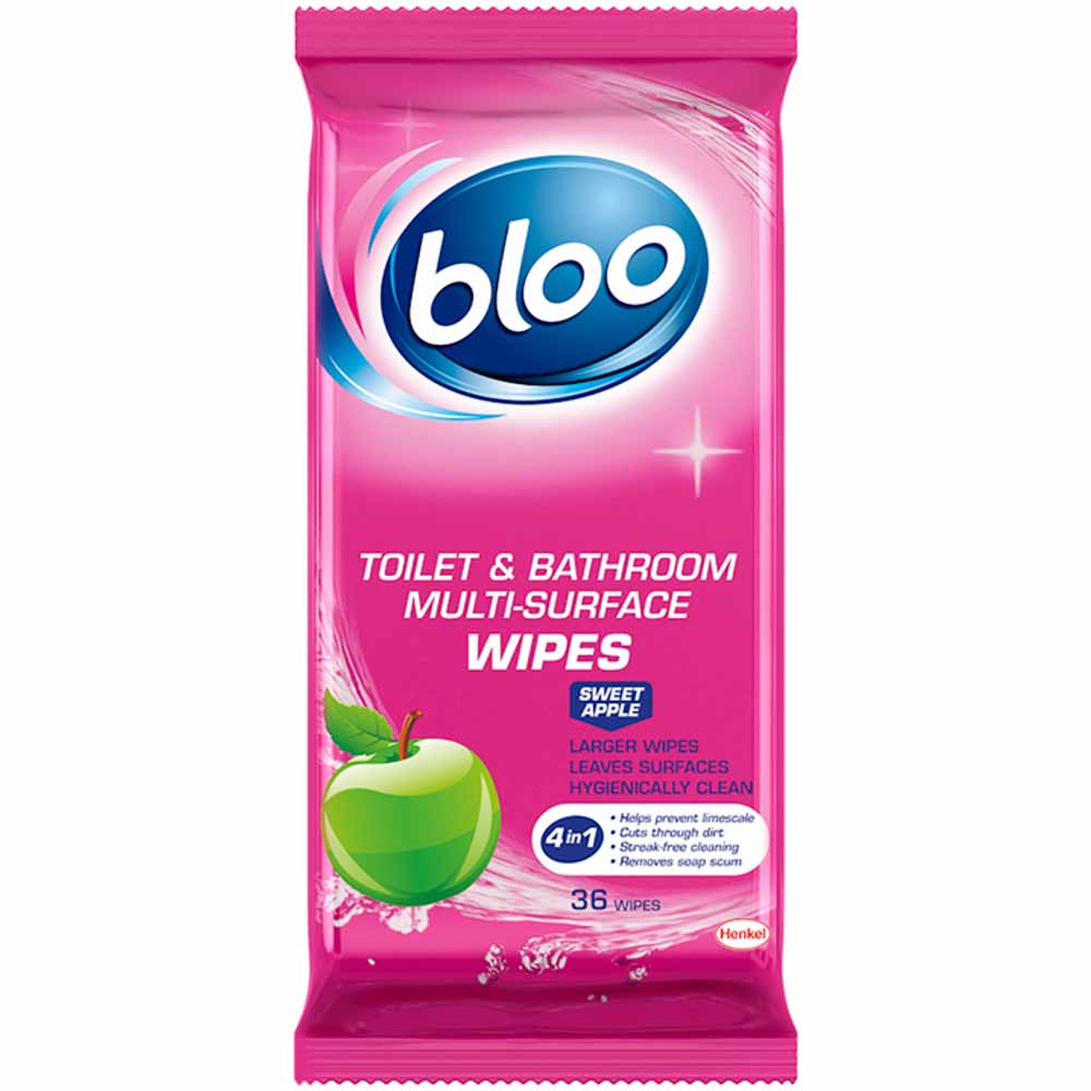 Bloo Toilet & Bathroom Multi Wipes 36 Pack Image