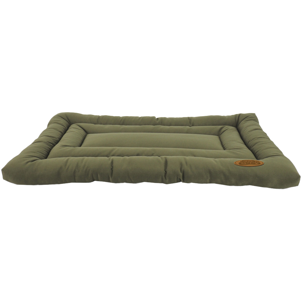 Snug & Cosy Small Olive Pet Mat Bed Image 1