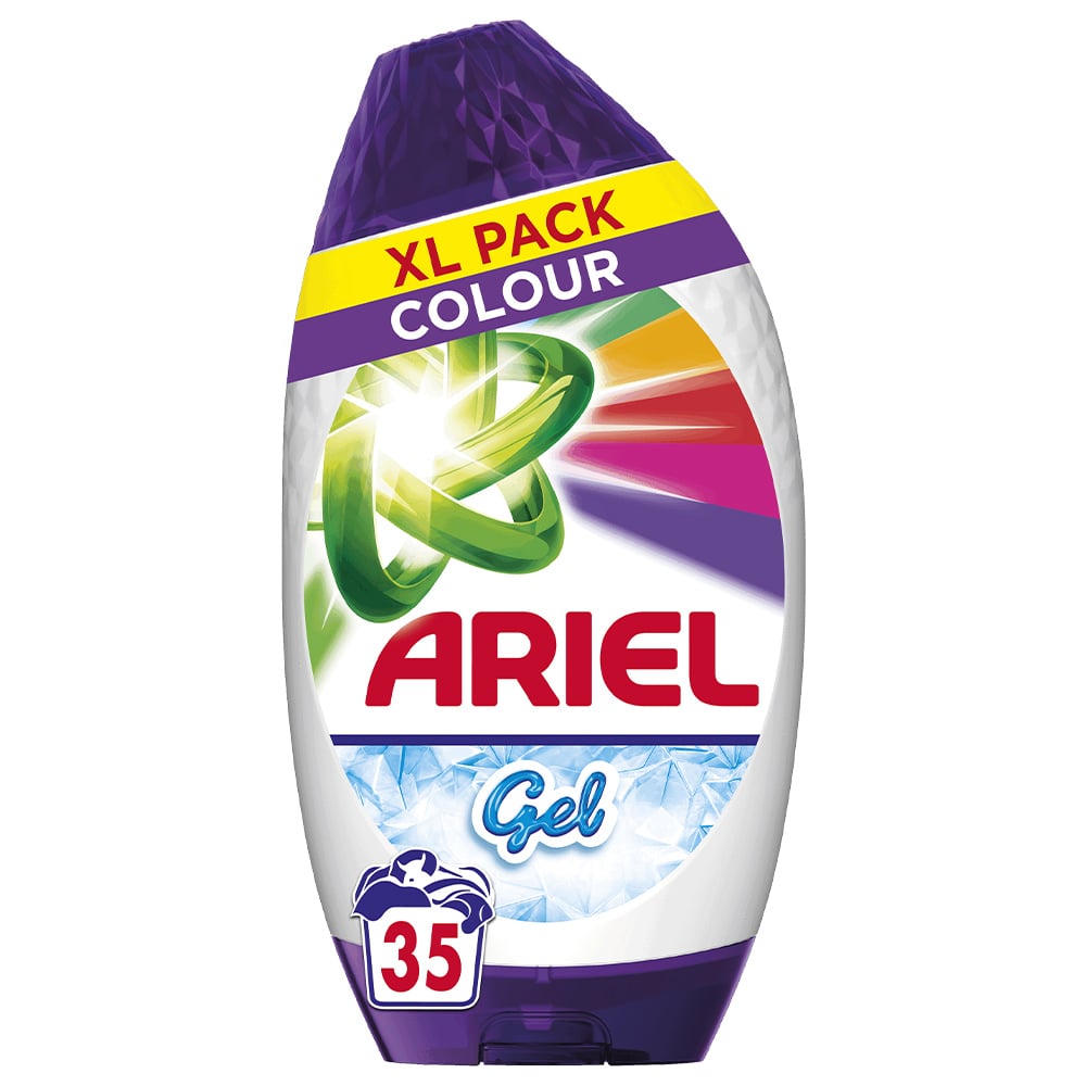 Ariel Colour Washing Liquid Laundry Detergent Gel 35 Washes Case of 6 x 1.23L Image 2