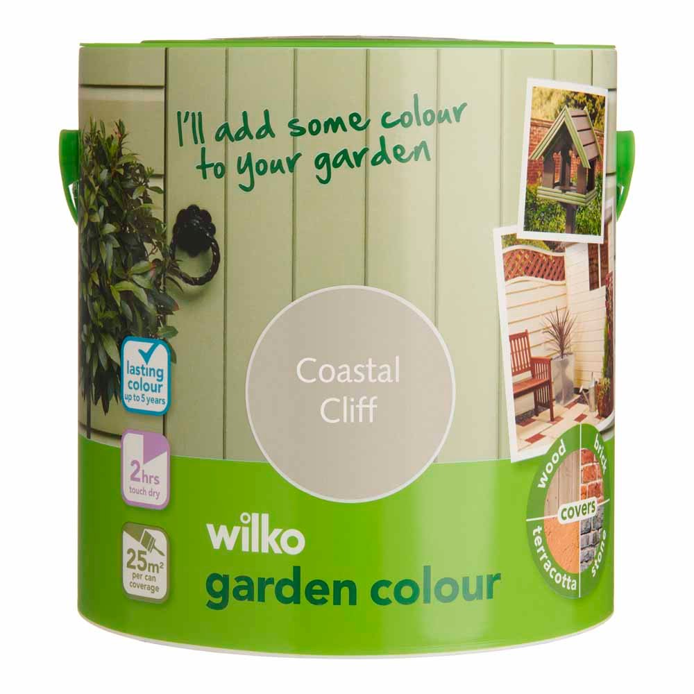 Wilko Garden Colour Coastal Cliff Wood Paint 2.5L Image 2