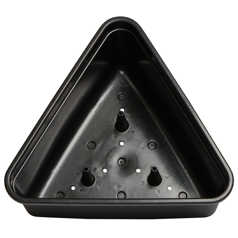 Clever Pots Black Triangular Cane Support Planter Image 2
