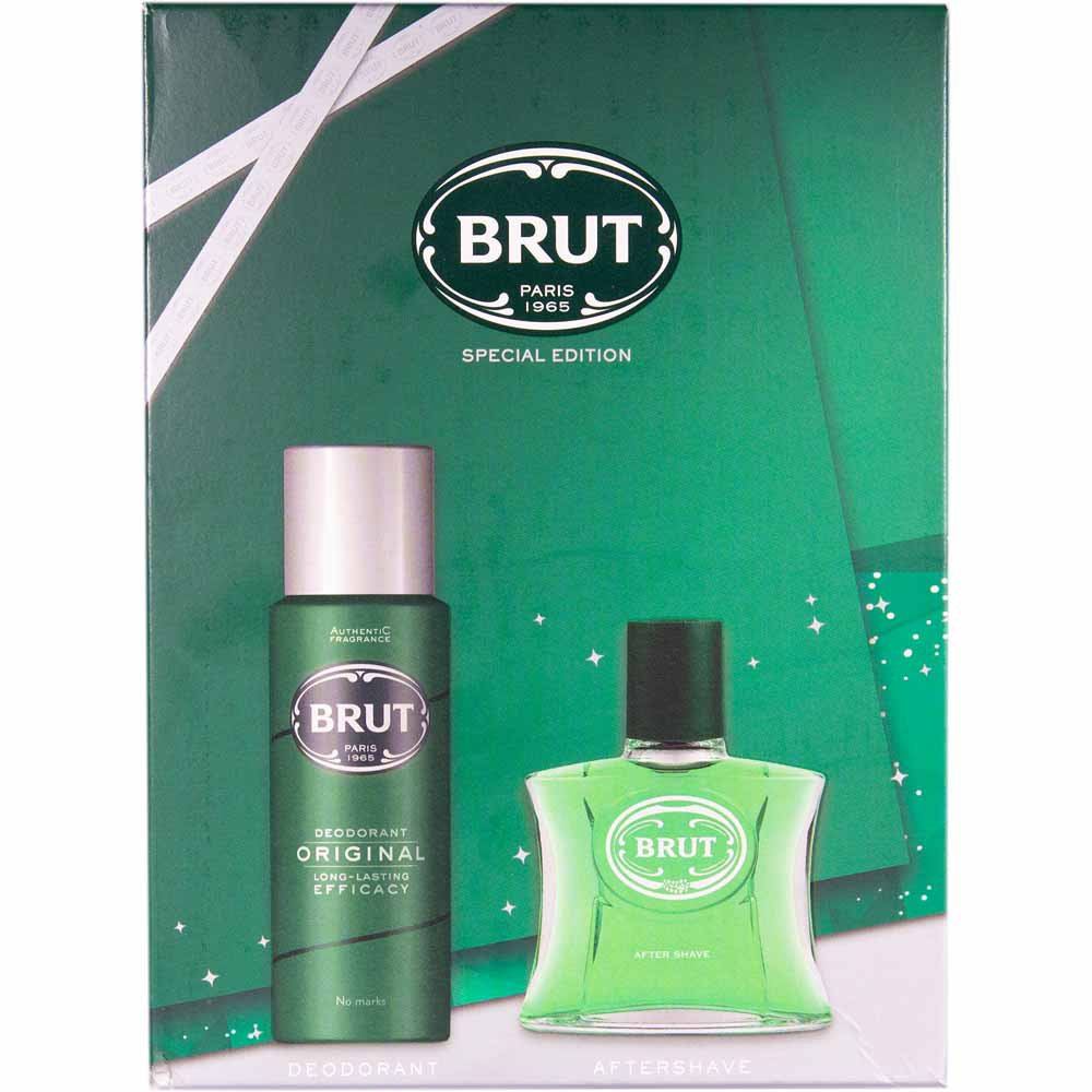 Brut Deo Spray and Aftershave Original Set Image 1