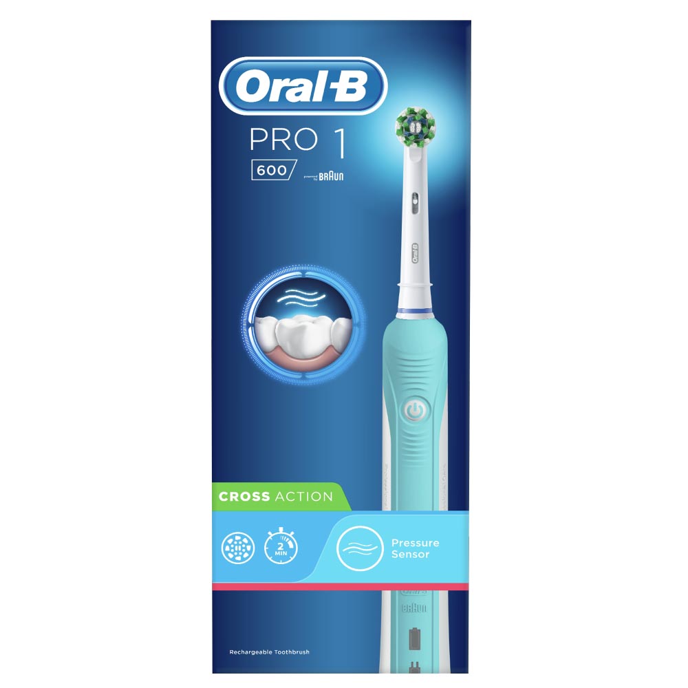 Oral-B Pro 1 600 Cross Action Rechargeable Toothbrush Image 1