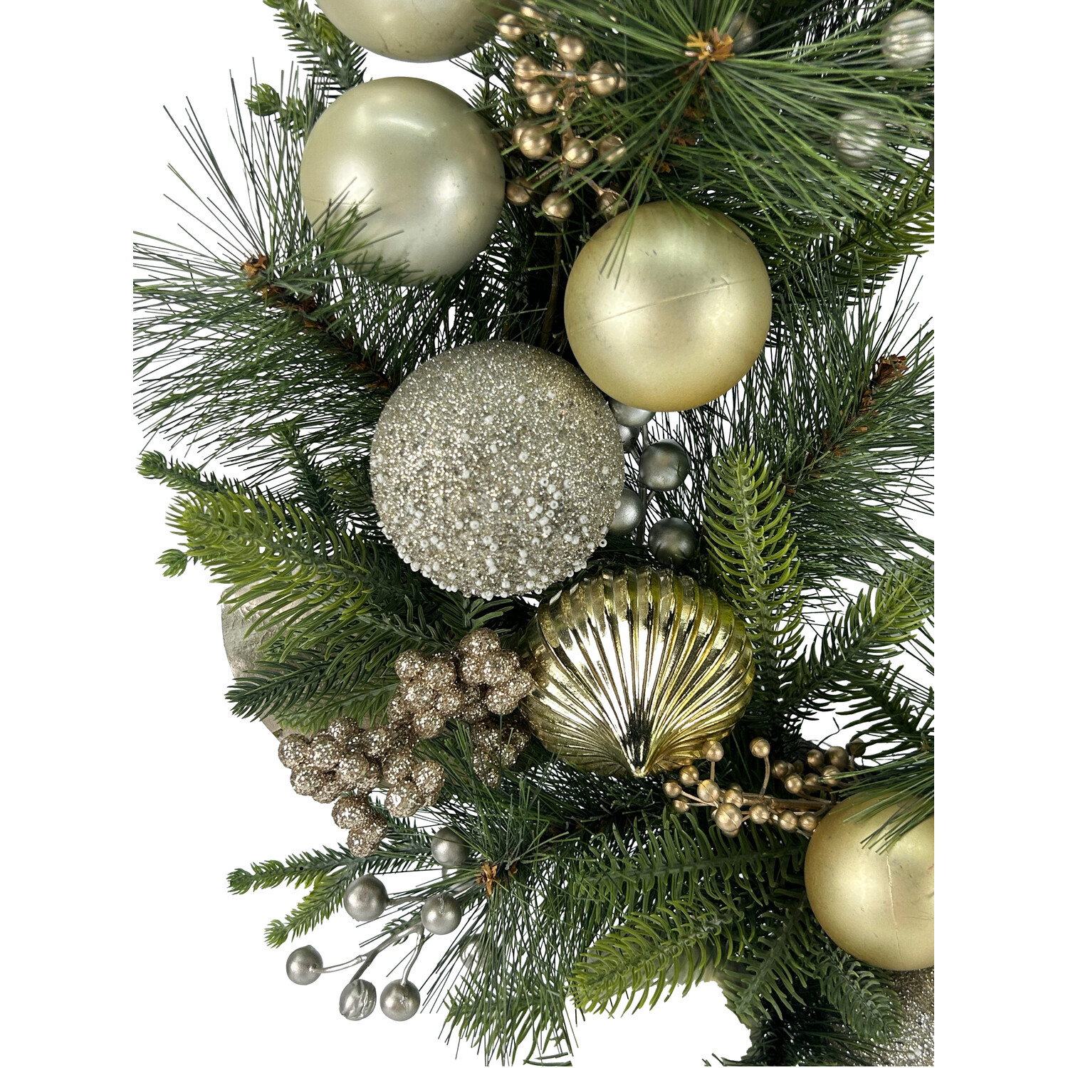 Gold Bauble Wreath Image 3