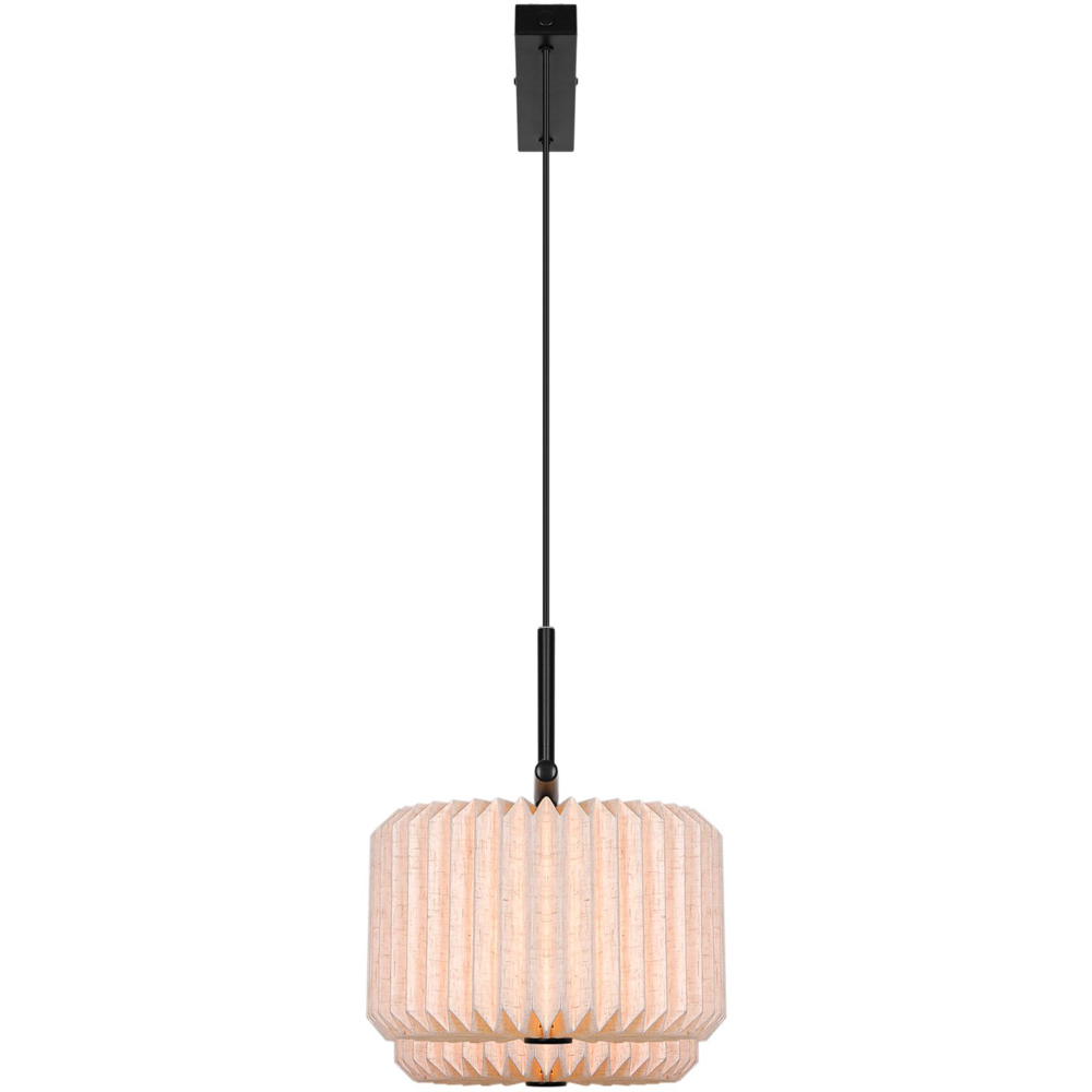 Nordlux Vivienne Dual Black Pleated Pendant Light Image 4