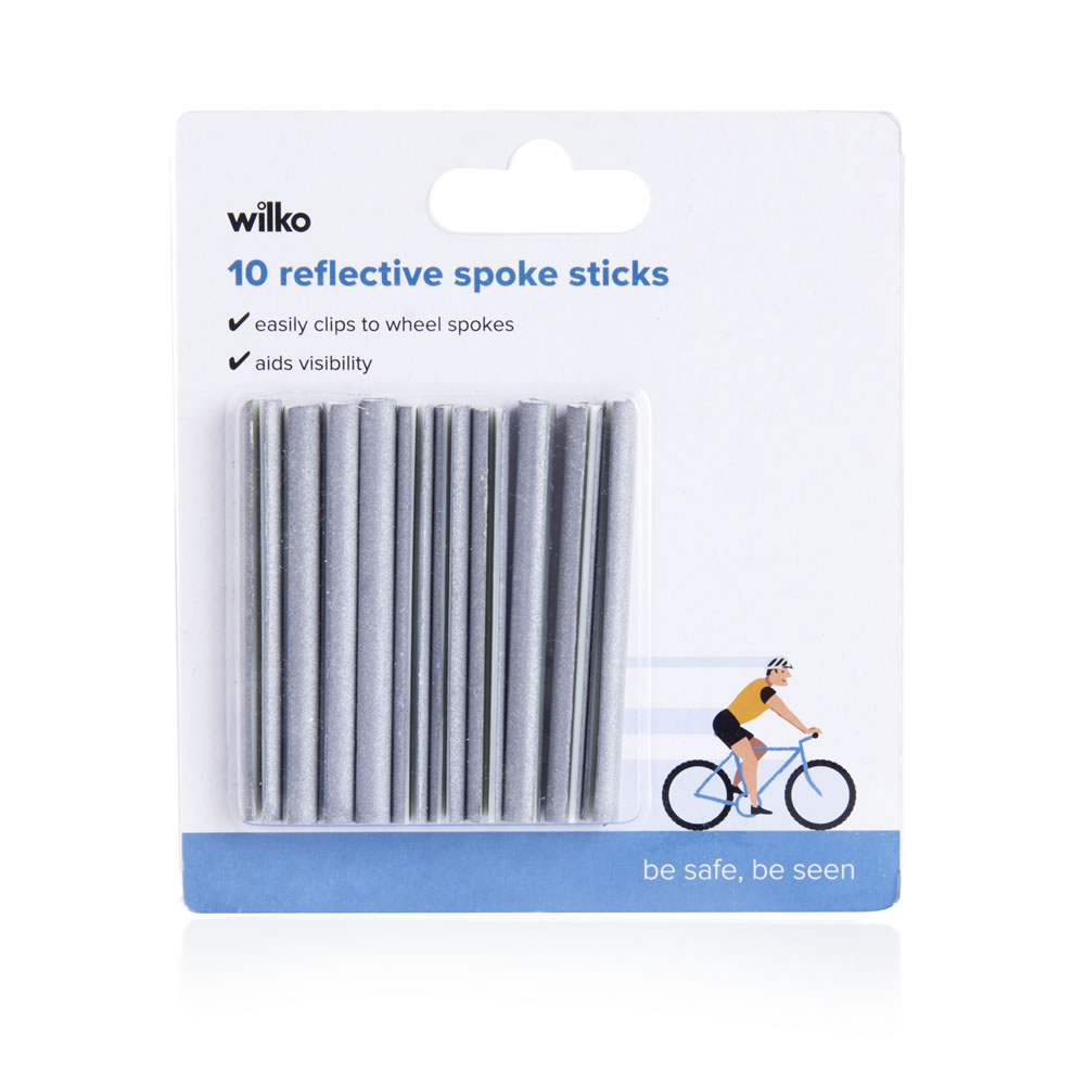 Wilko Reflective Spoke Sticks 10pk Image
