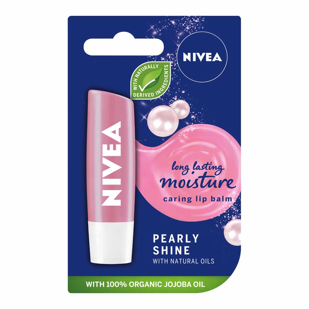 Nivea Pearly Shine Lip Balm 4.8g Image 1