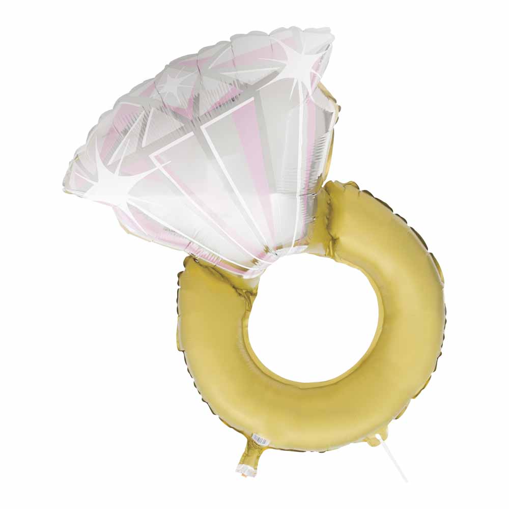 Unique Jumbo Diamond Ring Foil Balloon Image