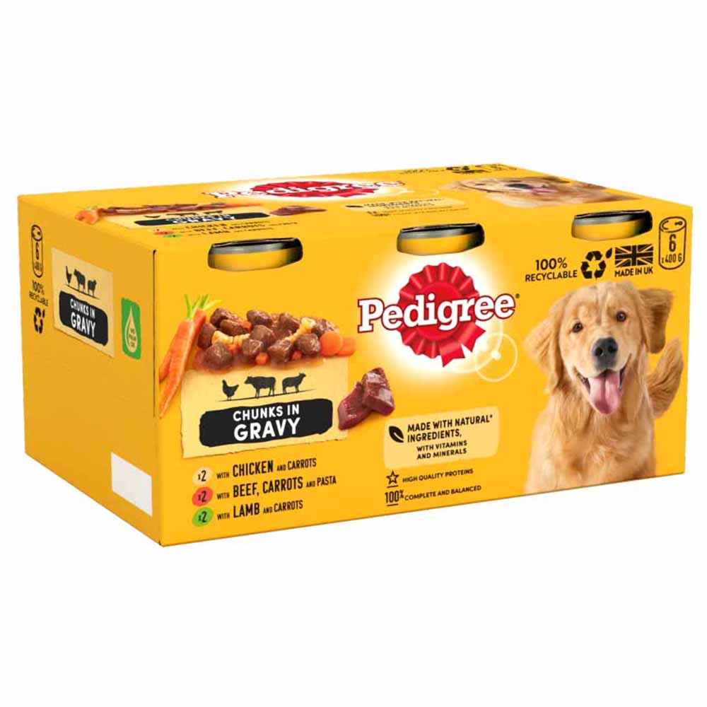 Pedigree Country Casseroles in Gravy Adult Wet Dog Food Tins 6 x 400g Image 3