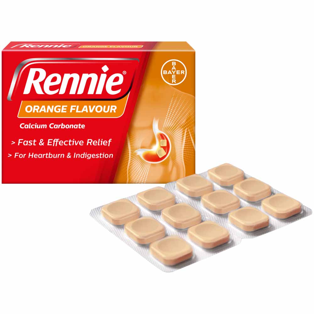 Rennie Heartburn Indigestion Orange 72 pack Image 2