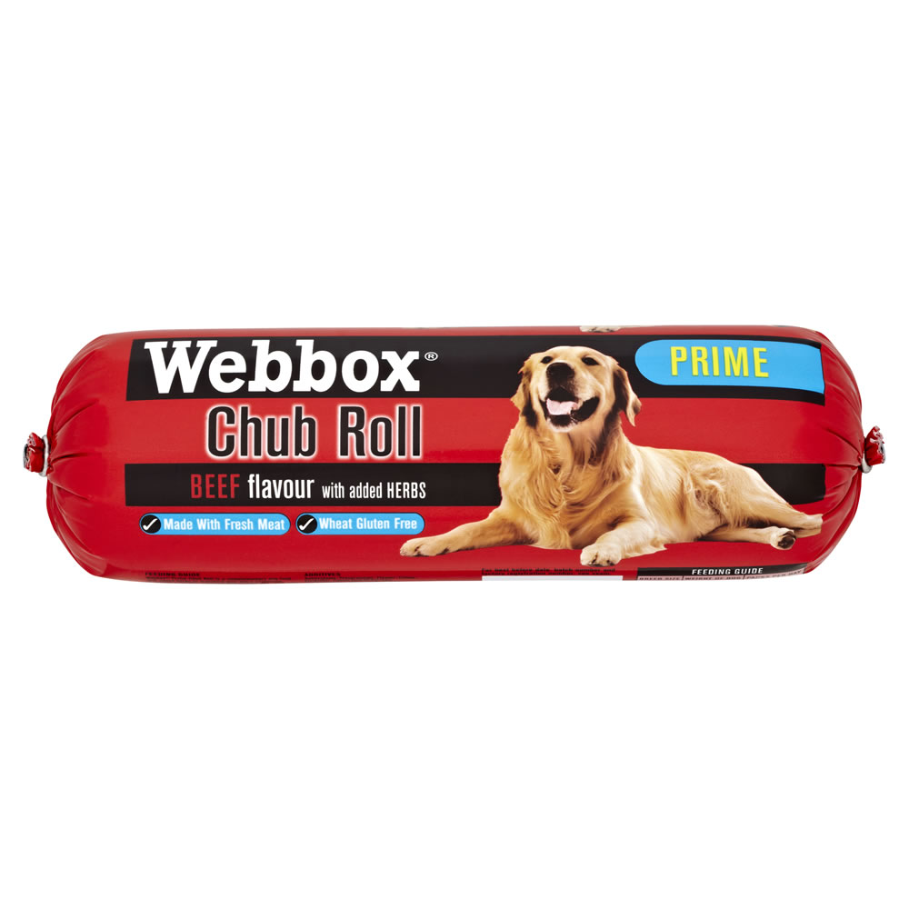 Webbox Beef Chub Roll Dog Food 800g Image