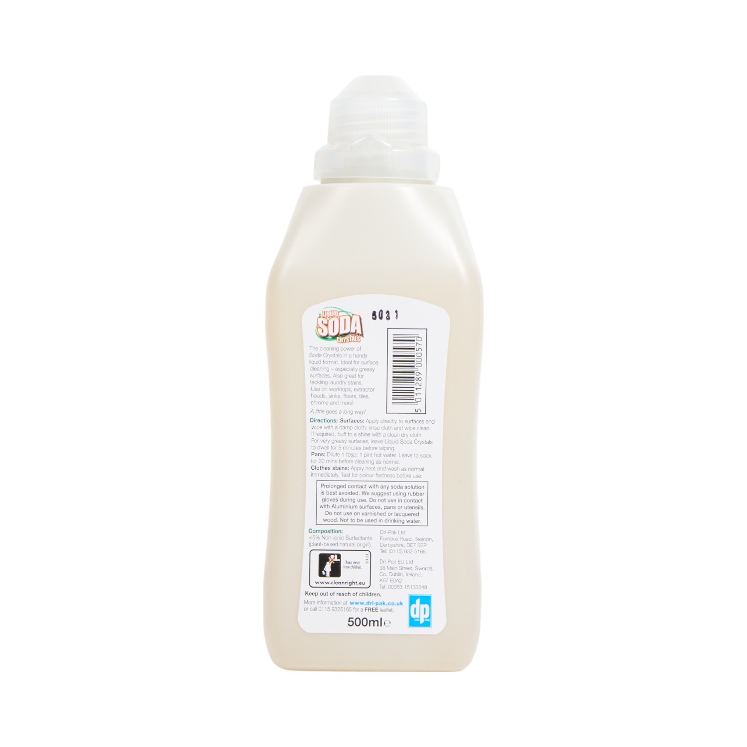 Dri-Pak Liquid Soda Crystals 500ml Image 2