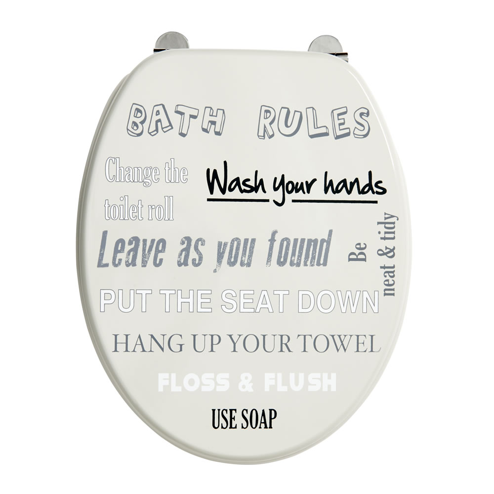 Wilko Words Toilet Seat Wilko