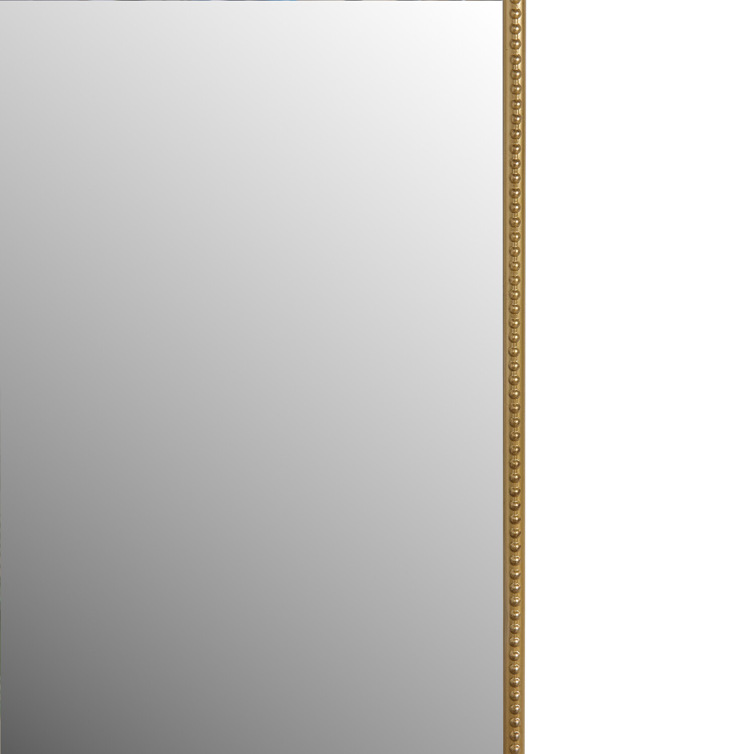 Bow Beaded Metal Dress Mirror Gold Image 2