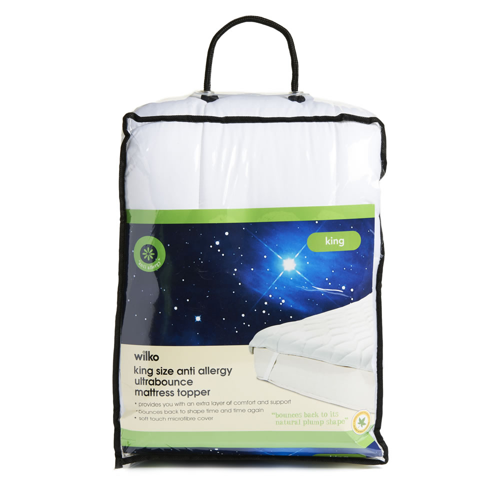 Wilko King Size Anti Allergy Ultrabounce Mattress Topper Wilko