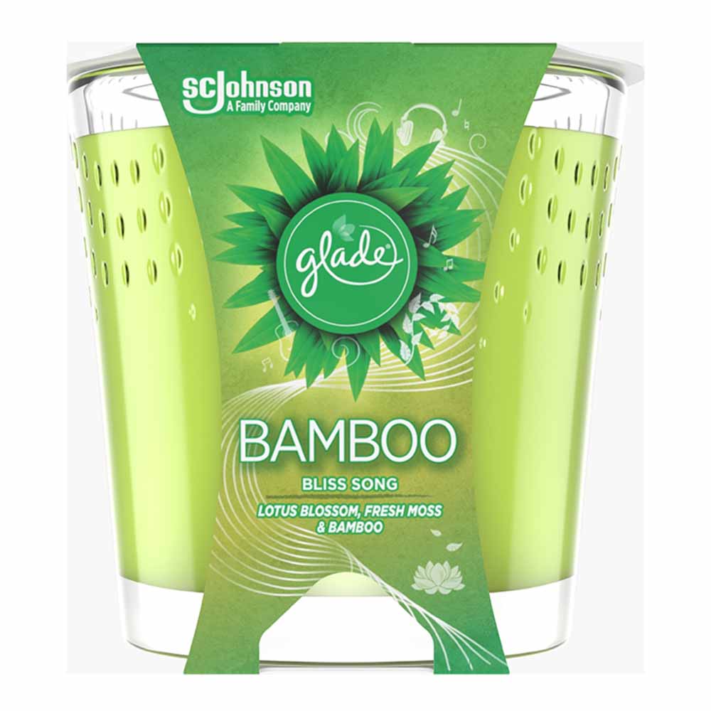 Glade 4oz Candle Bamboo Bliss Song Wilko