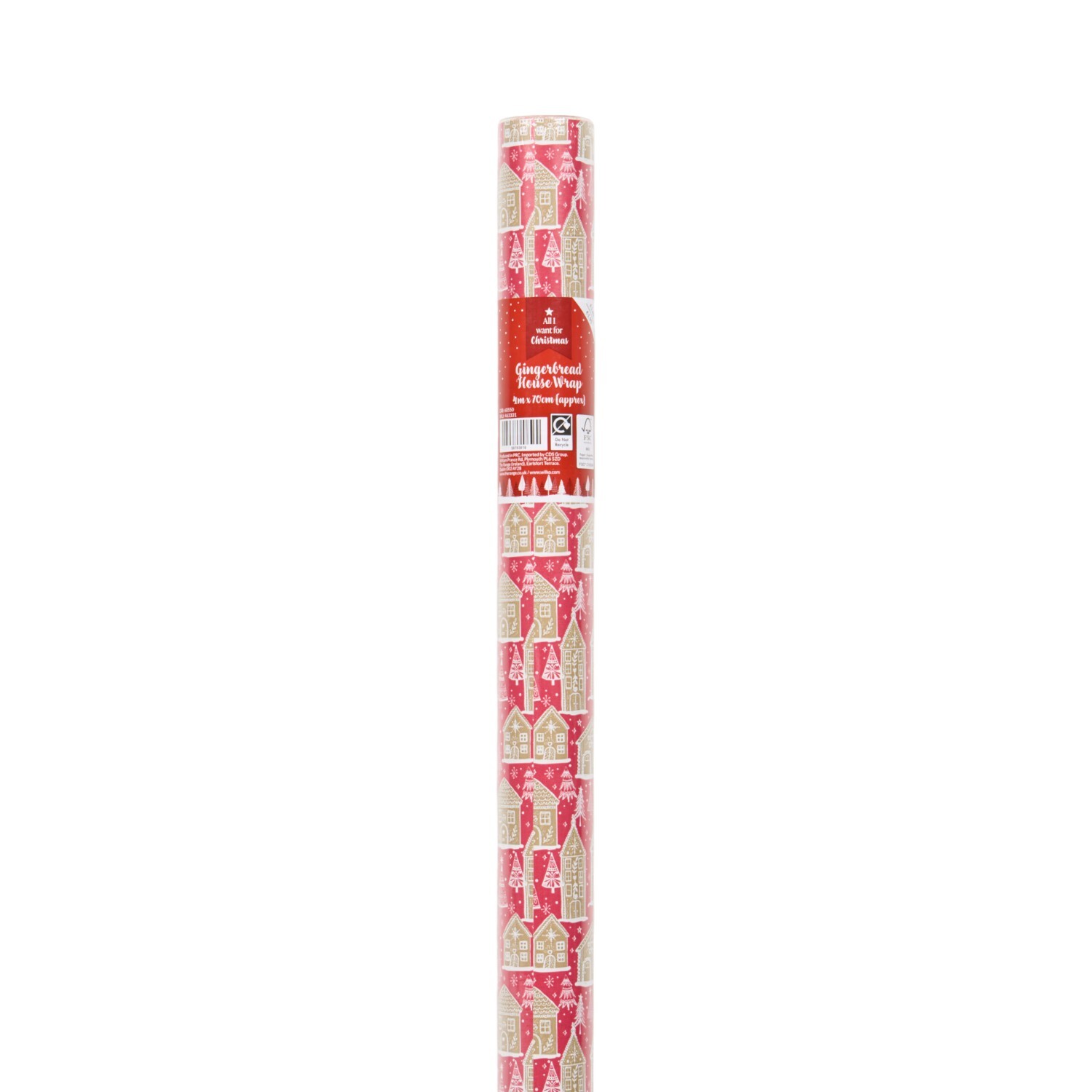 Gingerbread House Gift Wrap Image 3