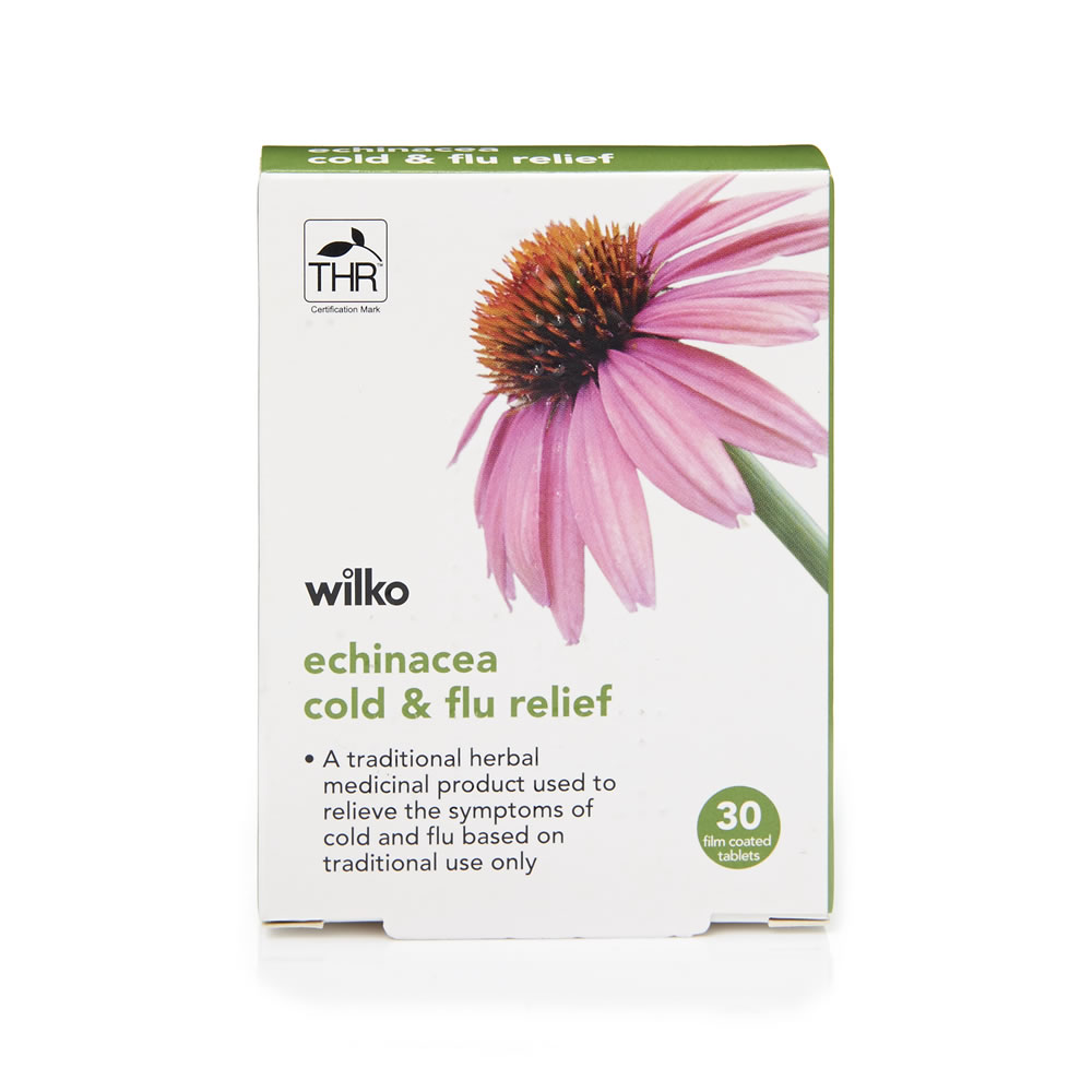 Wilko Echinacea Cold and Flu Relief Tablets 30 pack Image