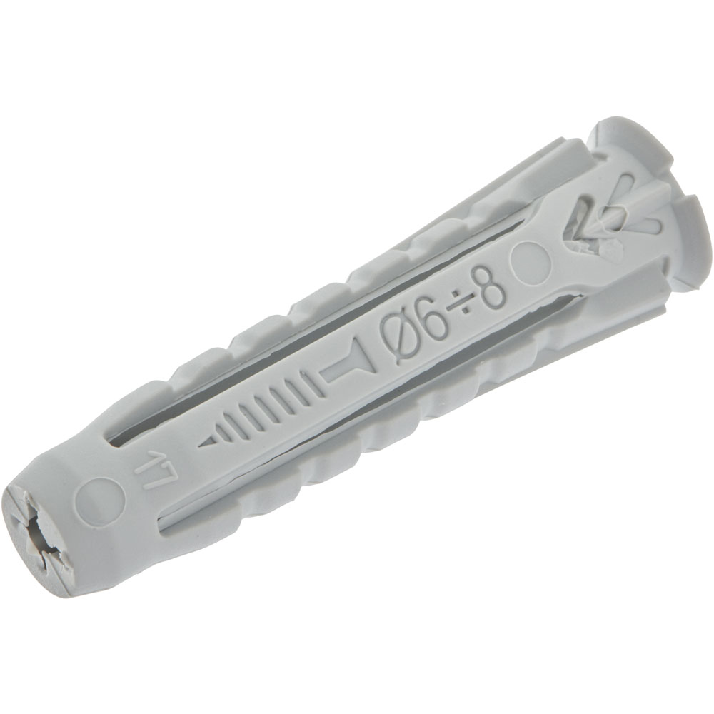 Wilko 10 x 50mm Grey Evo Fixings 40 Pack Image 1