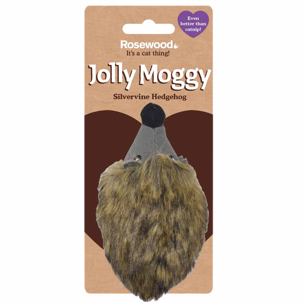 Rosewood Jolly Moggy Silvervine Hedgehog Cat Toy Image 3
