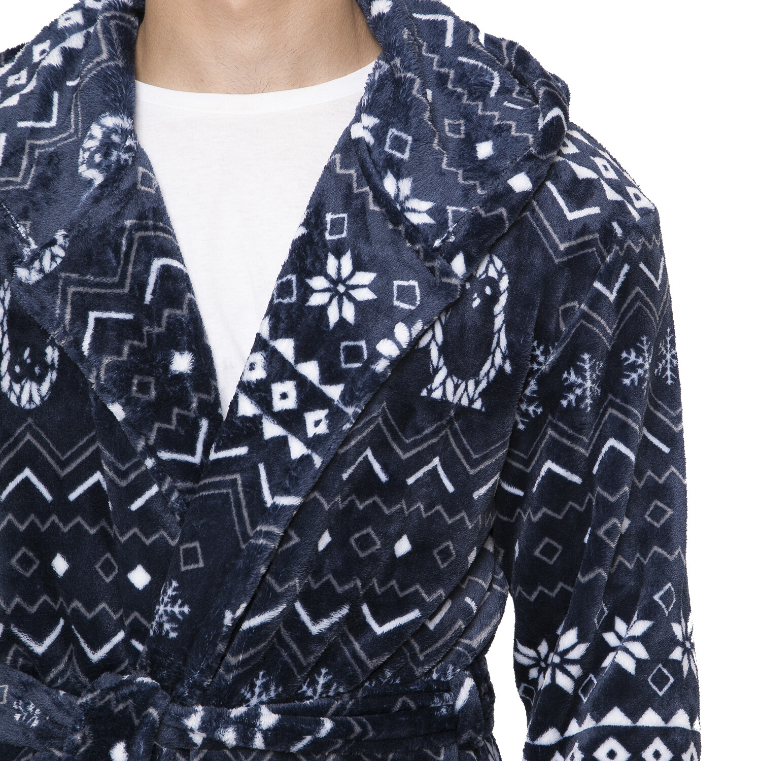 Blue Penguin Mens Dressing Gown XL-XXL Image 3