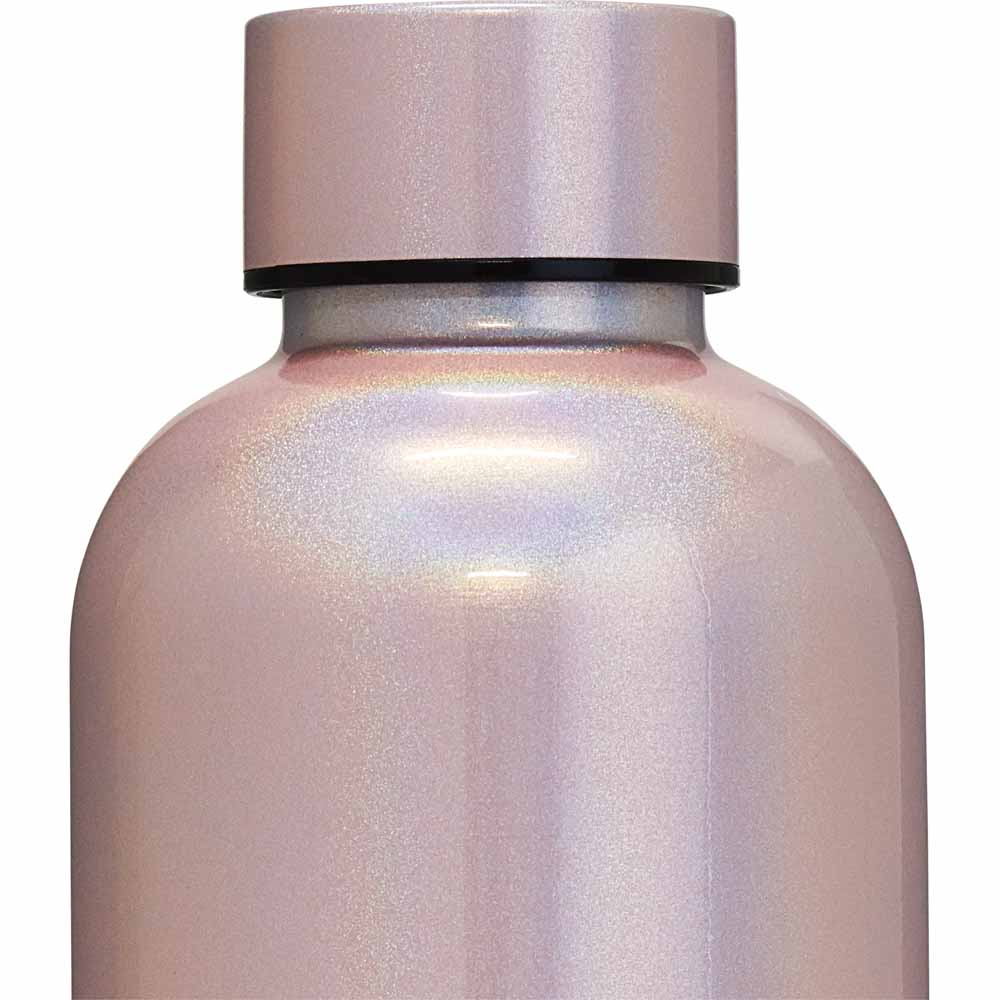 Wilko 500ml Pink Pearl Double Wall Bottle Image 2