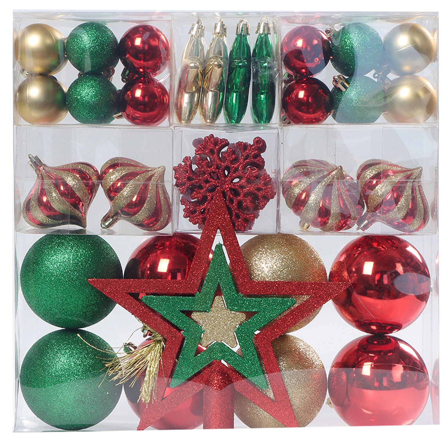 Red Christmas Bauble 50 Pack Image