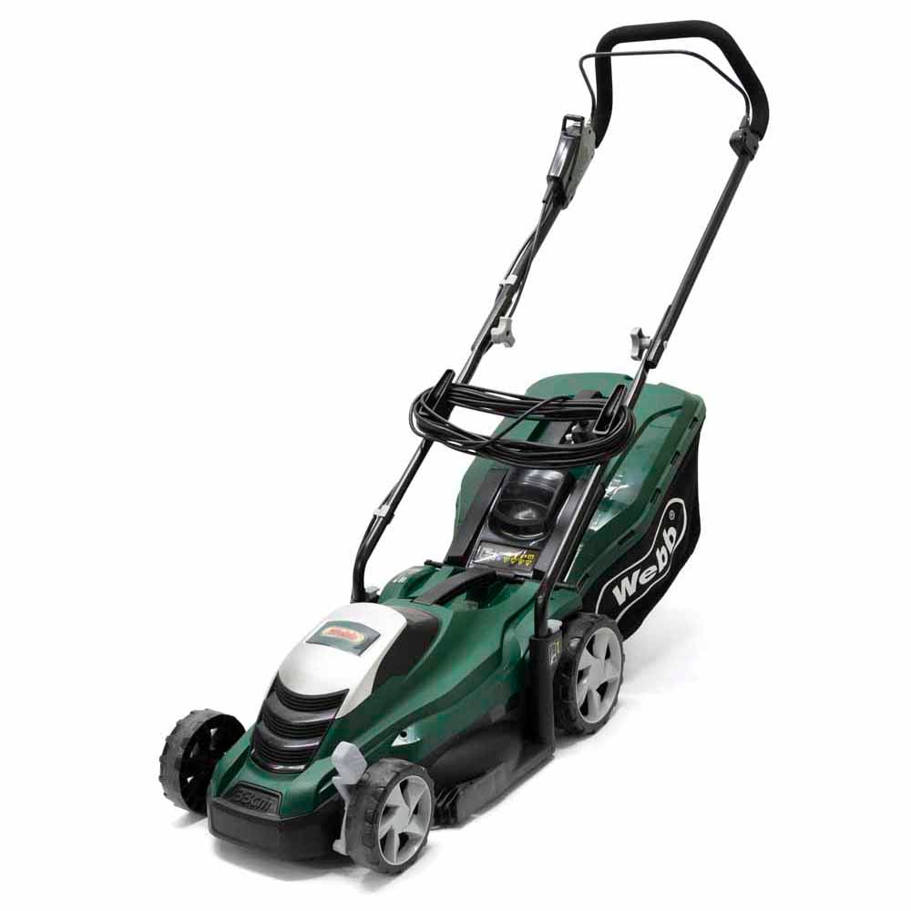 Webb WEER33 1300W Hand Propelled 33cm Classic Electric Rotary Lawnmower Image 3